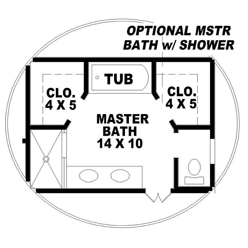 Optional Master Bath/Shower