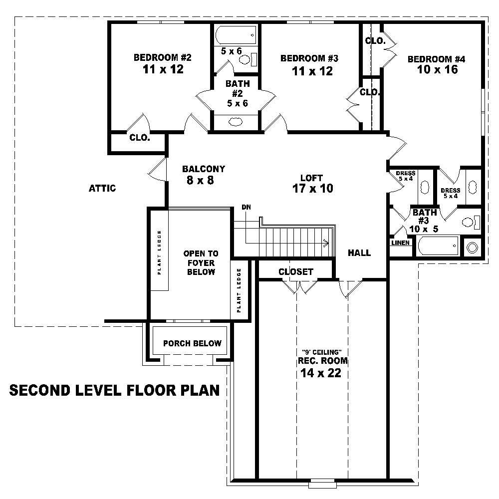 Floor Plan Second Story