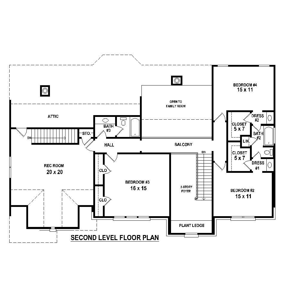 Floor Plan Second Story