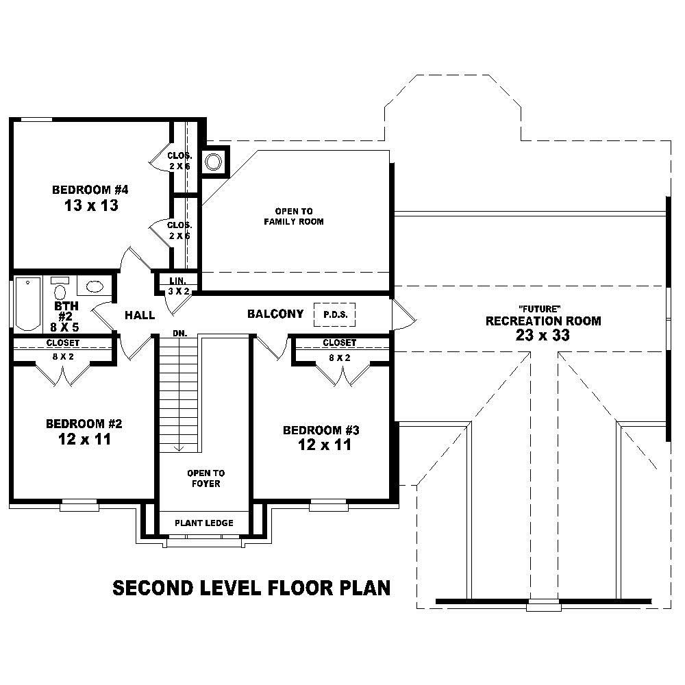 Floor Plan Second Story