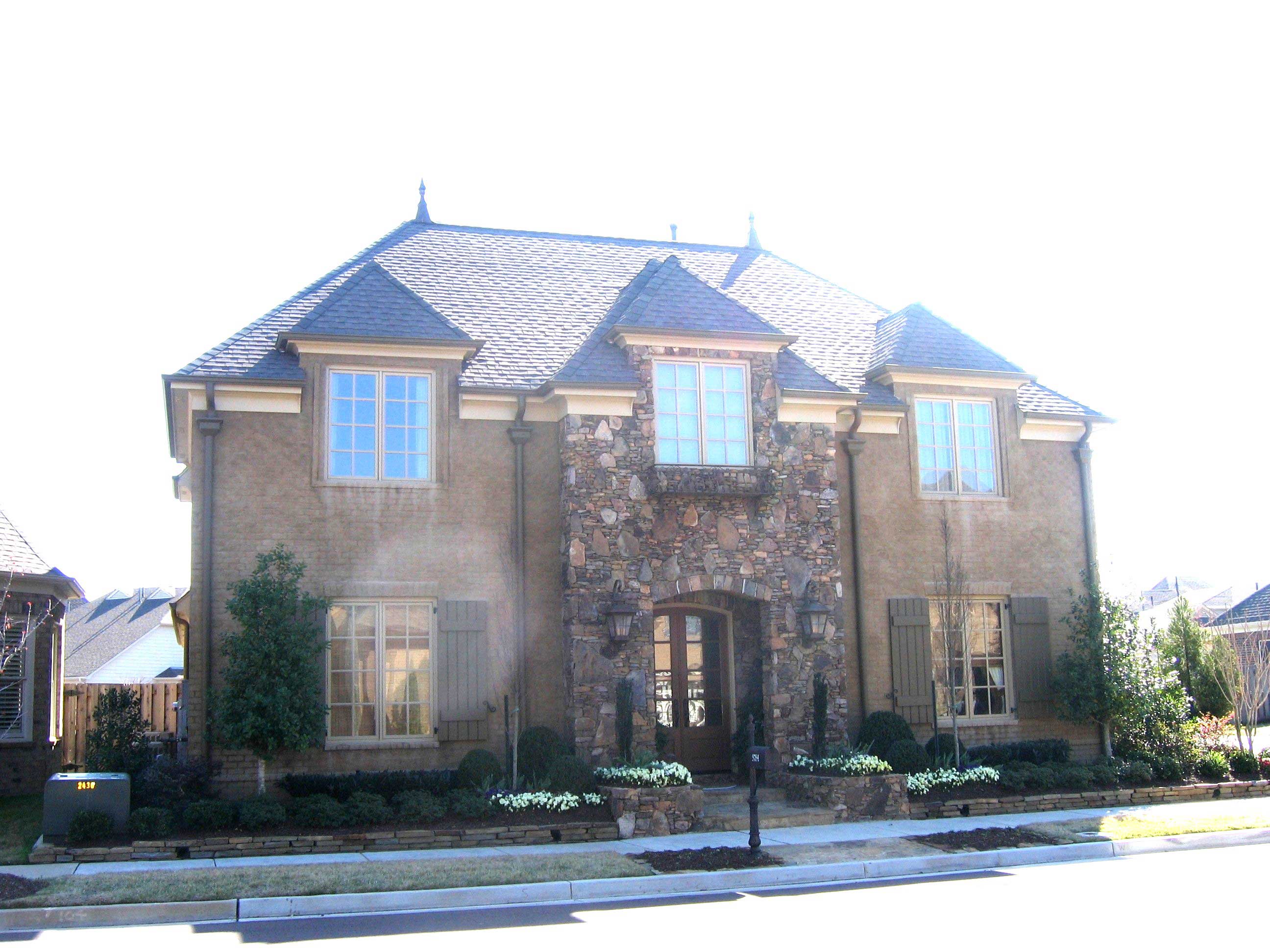 3-Bedroom, 3911 Sq Ft Country House Plan - 170-1412 - Front Exterior