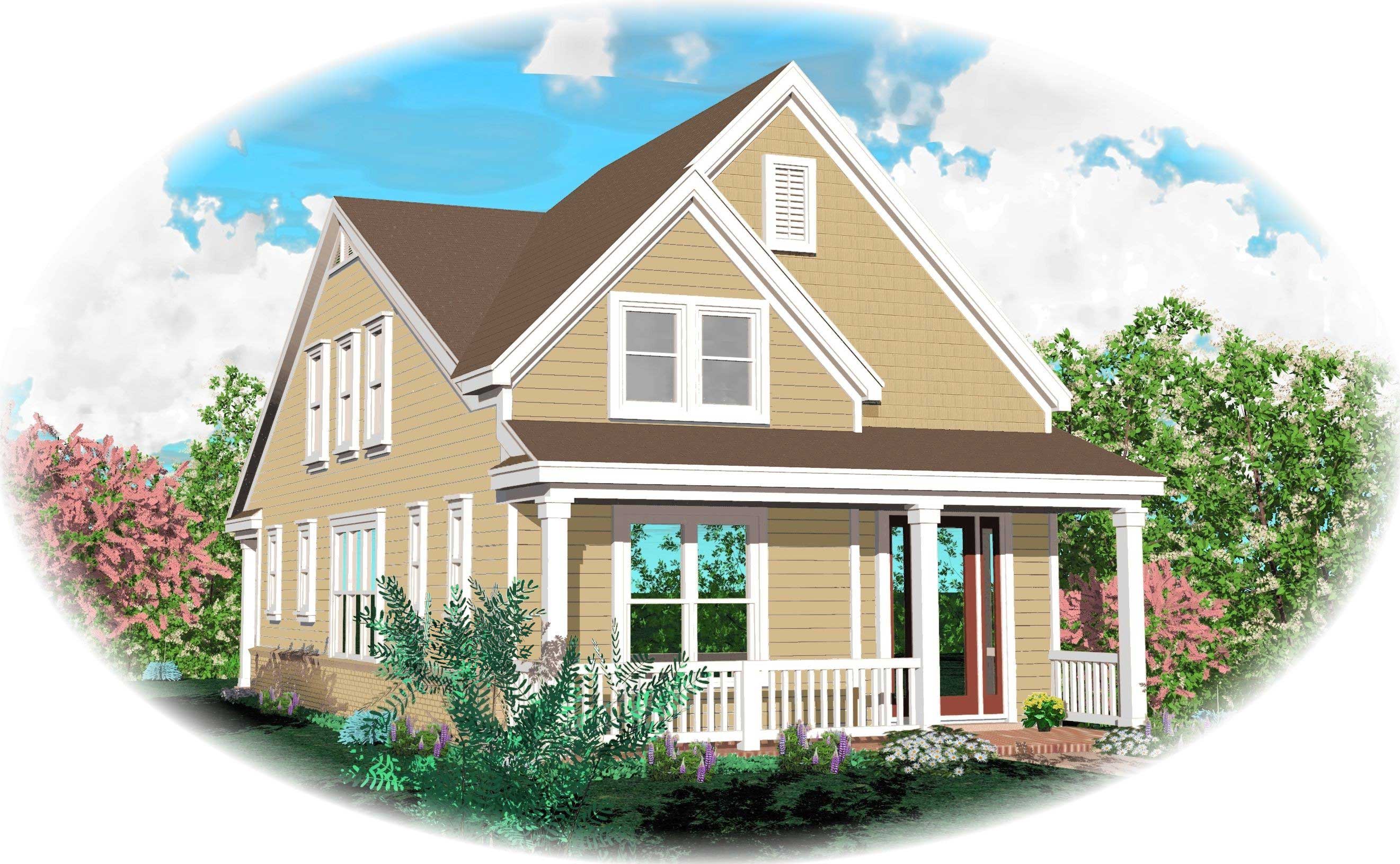 3-Bedroom, 2200 Sq Ft Cape Cod Home Plan - 170-1558 - Main Exterior