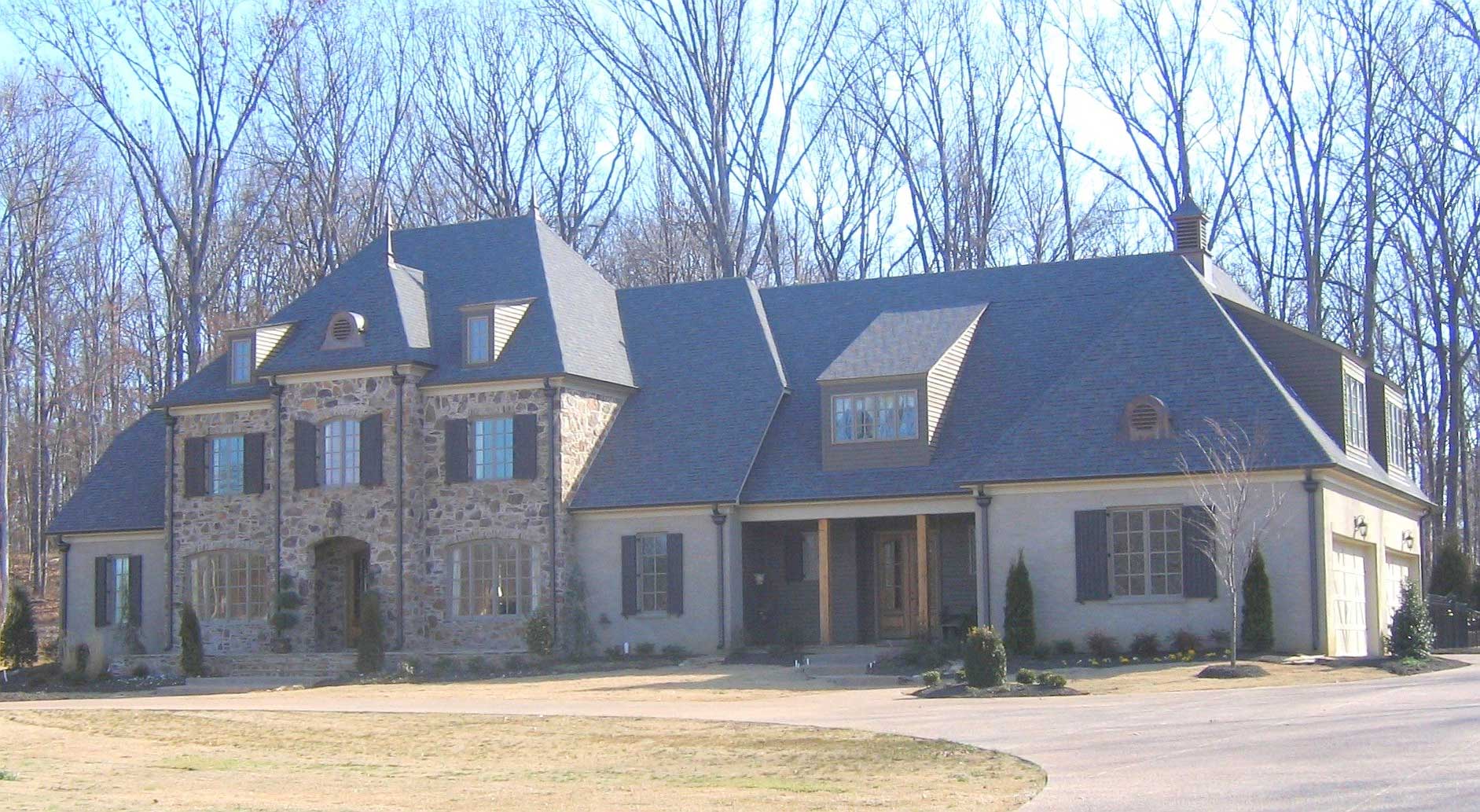 5-Bedroom, 6404 Sq Ft Country House Plan - 170-1595 - Front Exterior