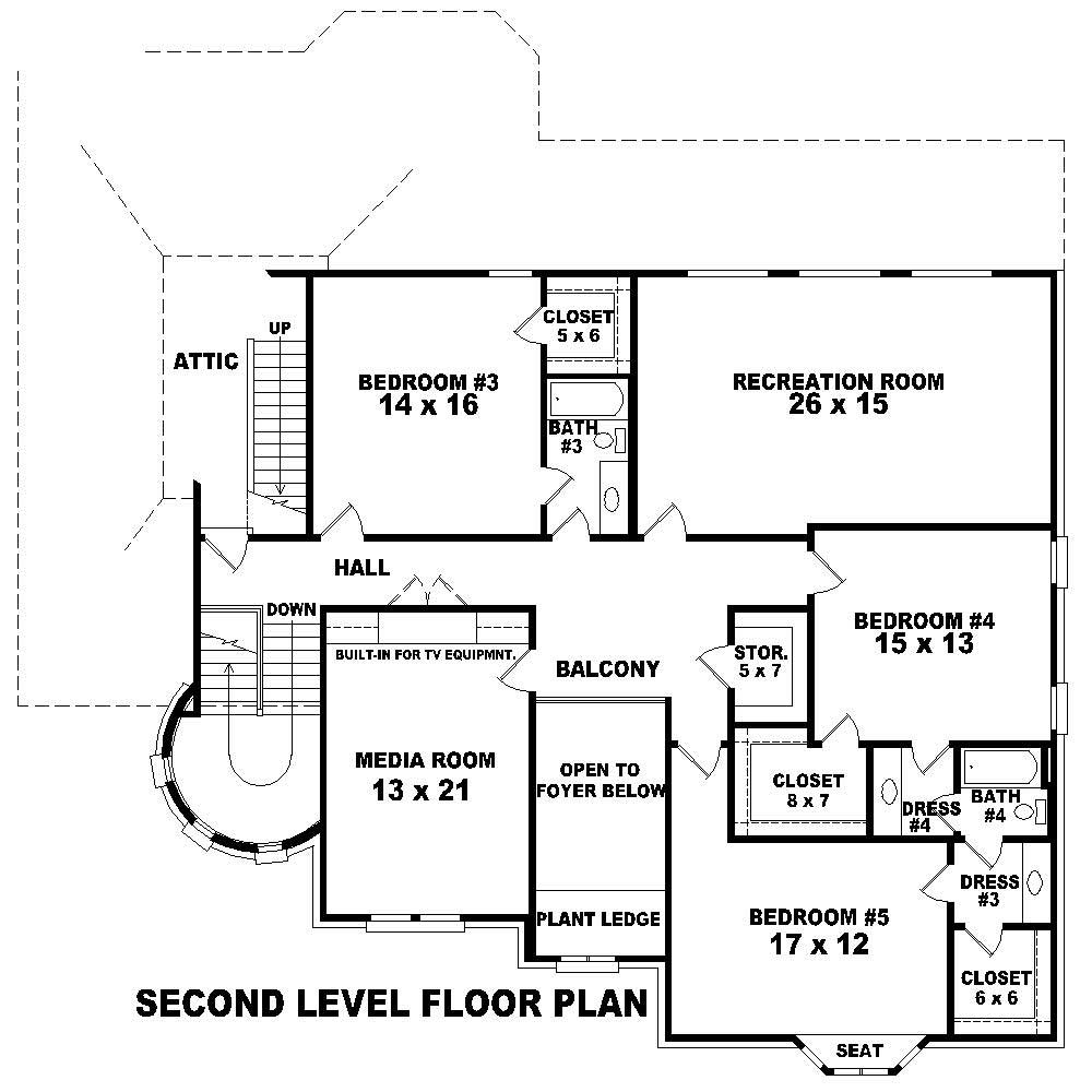 Floor Plan Second Story