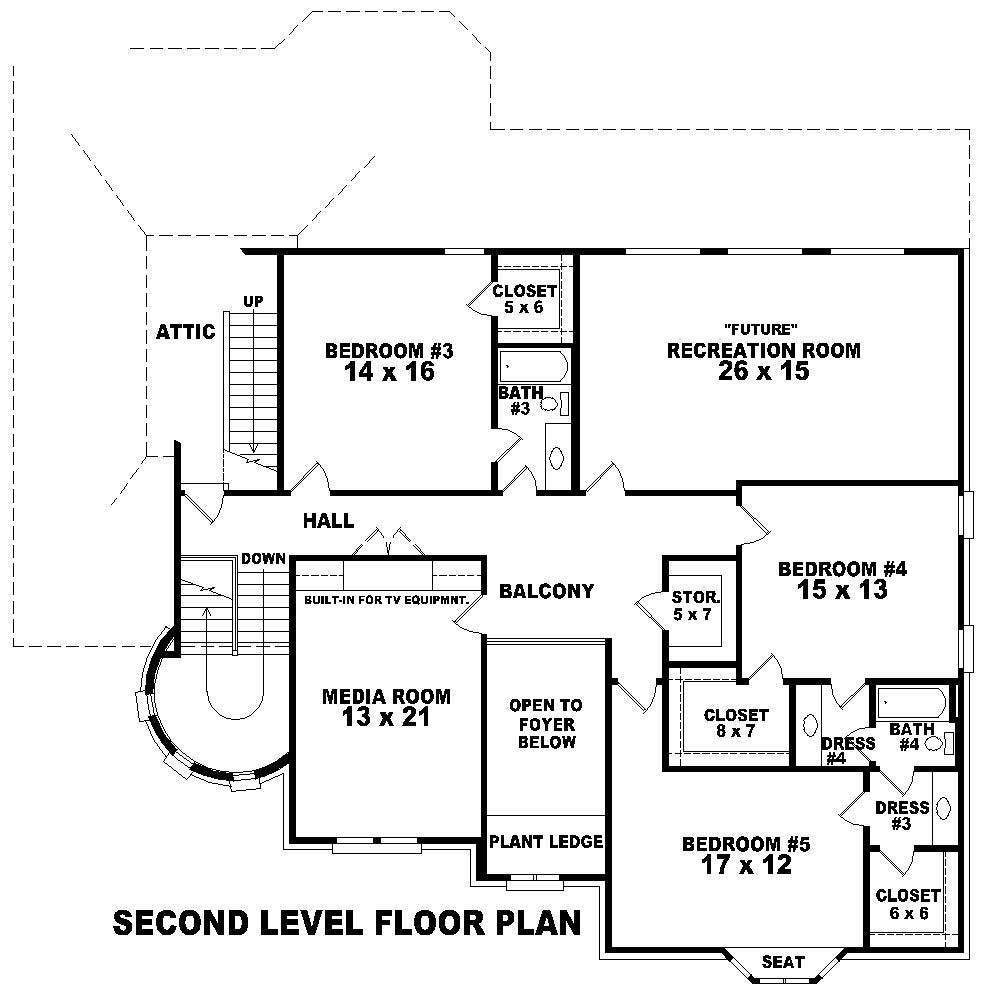 Floor Plan Second Story