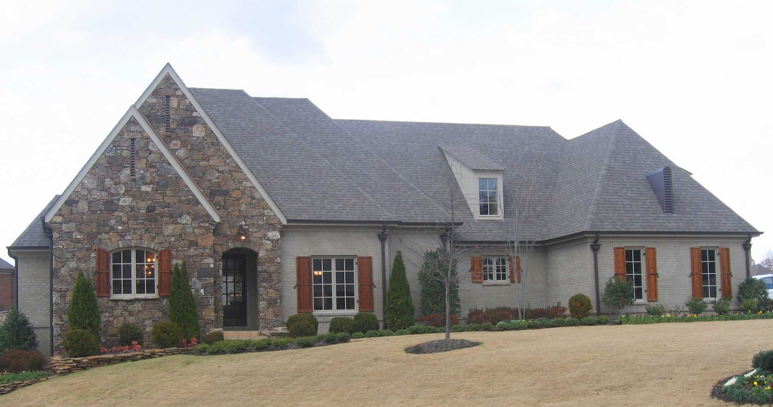 3-Bedroom, 3947 Sq Ft Country House Plan - 170-1642 - Front Exterior