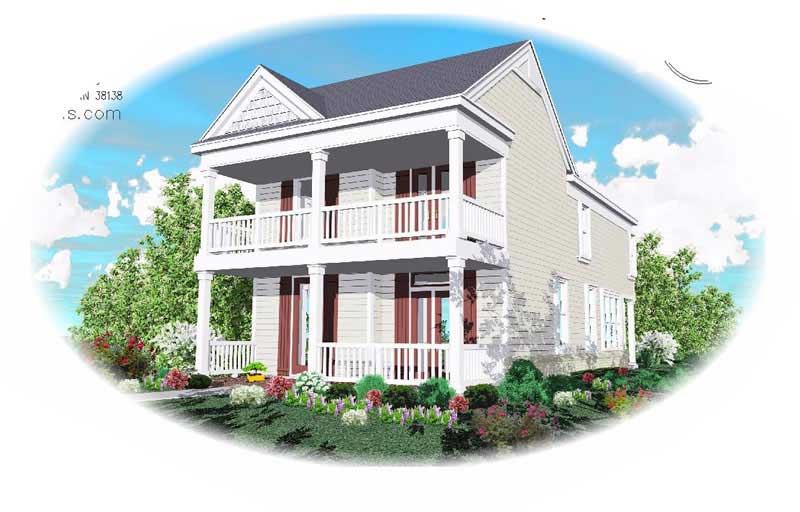 3-Bedroom, 1855 Sq Ft Colonial House Plan - 170-1665 - Front Exterior
