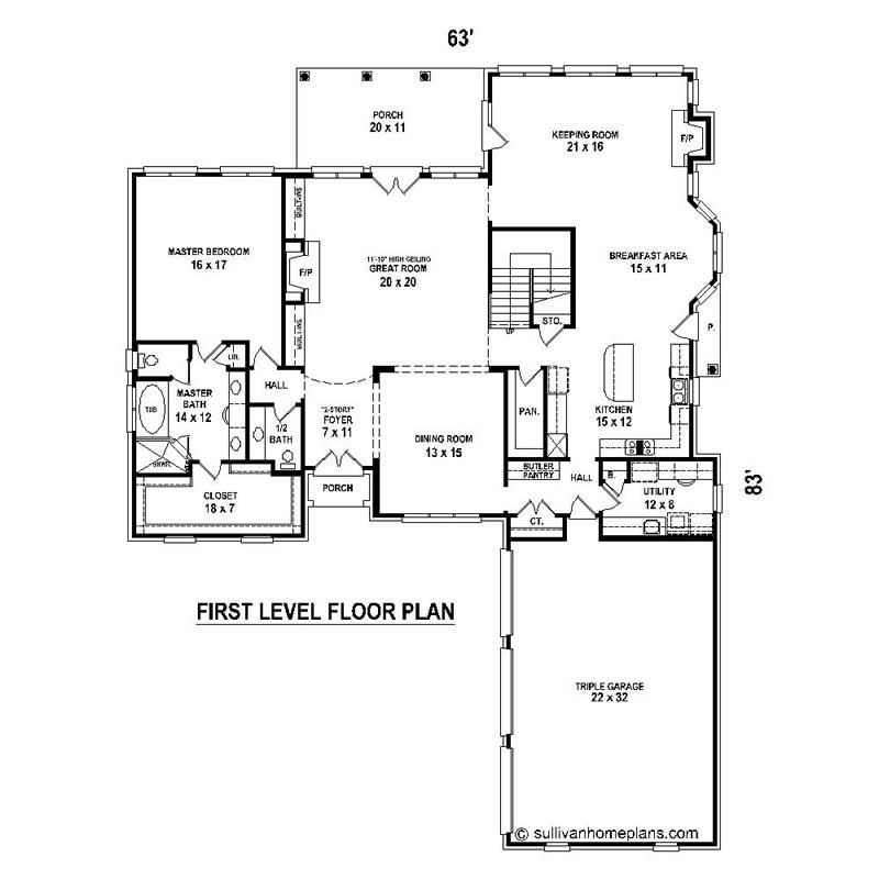 Floor Plan First Story
