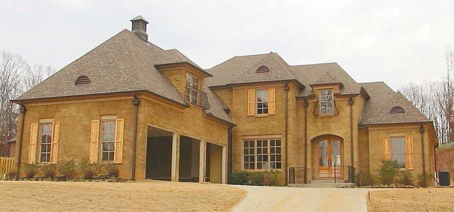 3-Bedroom, 3843 Sq Ft Country House Plan - 170-1695 - Front Exterior