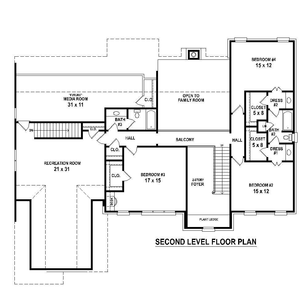 Floor Plan Second Story