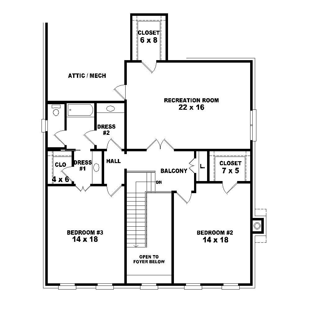 Floor Plan Second Story