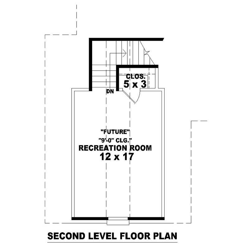 HOME PLAN SECOND LEVEL
