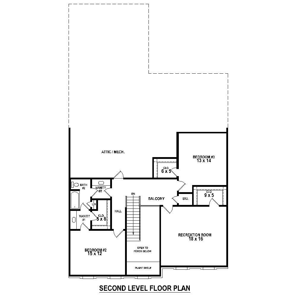 Floor Plan Second Story