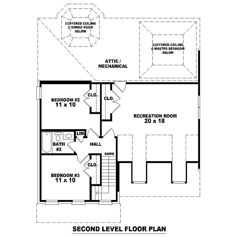 HOME PLAN SECOND LEVEL