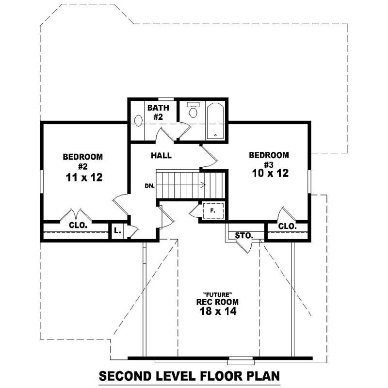 HOME PLAN SECOND LEVEL
