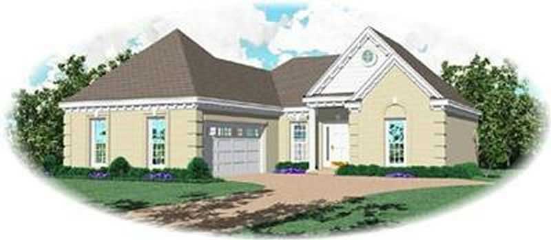 3-Bedroom, 1303 Sq Ft Craftsman House Plan - 170-2500 - Front Exterior