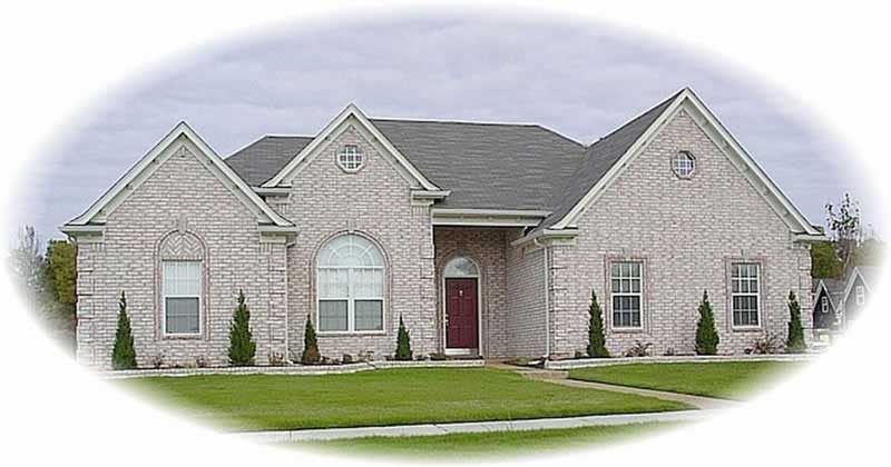 3-Bedroom, 2079 Sq Ft French House Plan - 170-2682 - Front Exterior