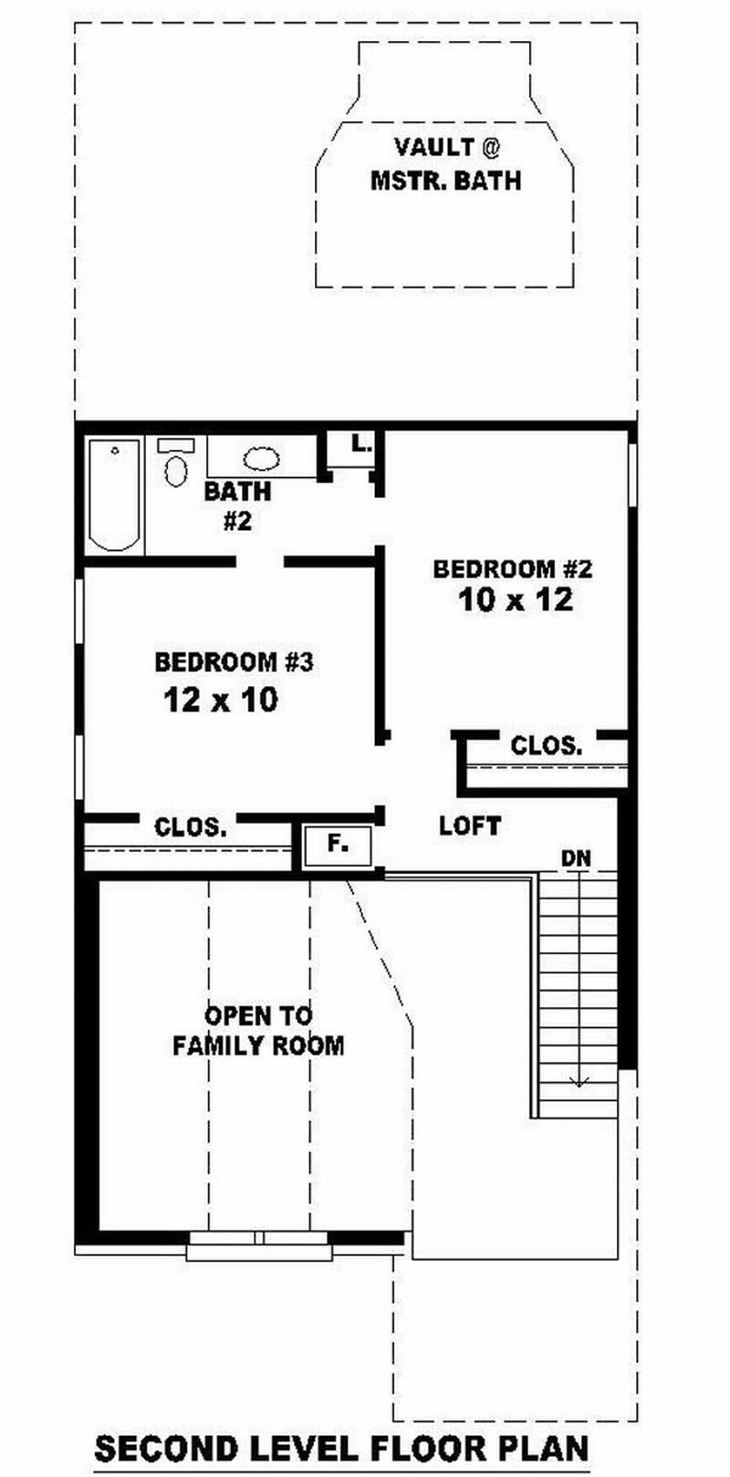 SECOND LEVEL FLOOR PLAN