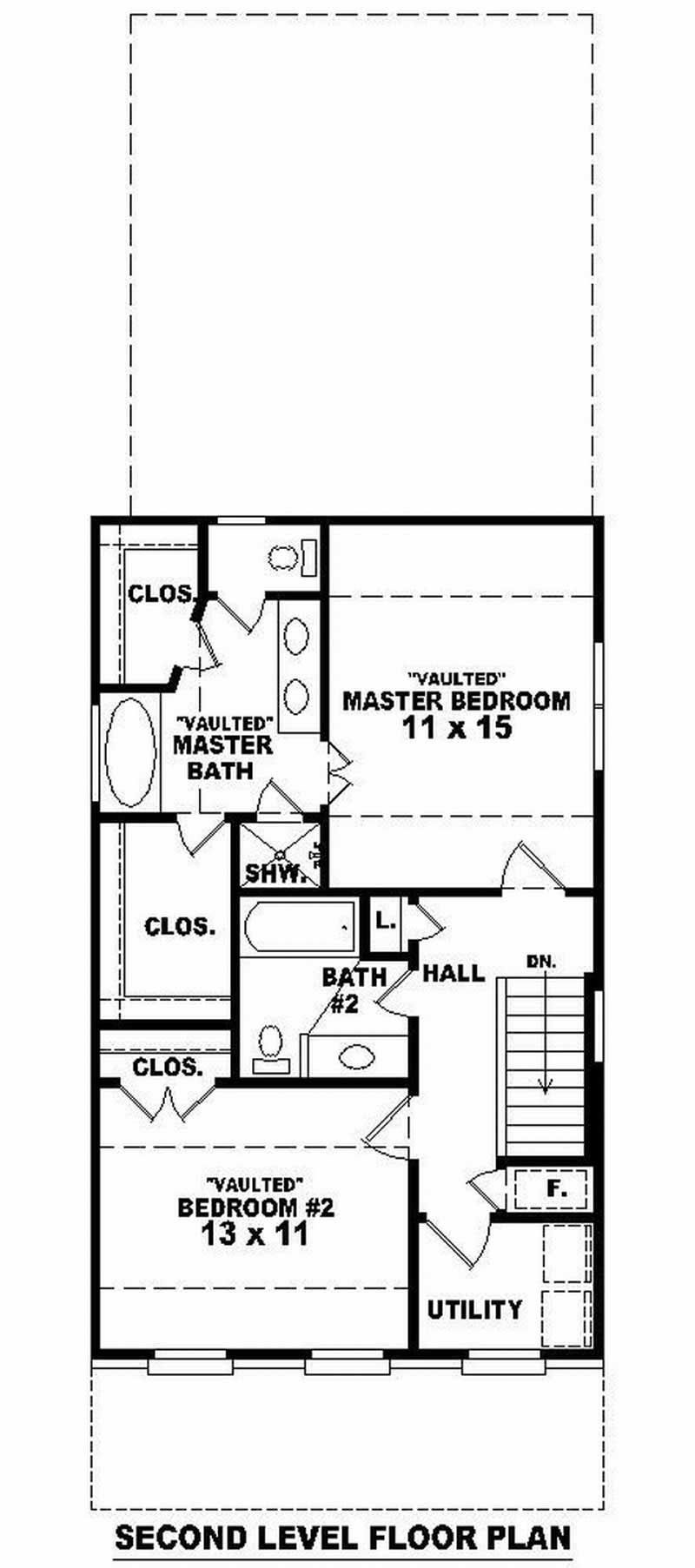 SECOND LEVEL FLOOR PLAN