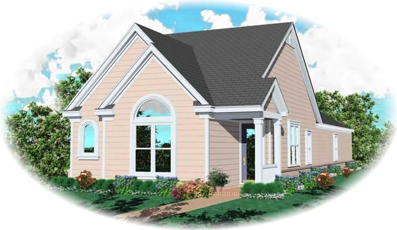3-Bedroom, 1292 Sq Ft Small House Plans House Plan - 170-3006 - Front Exterior