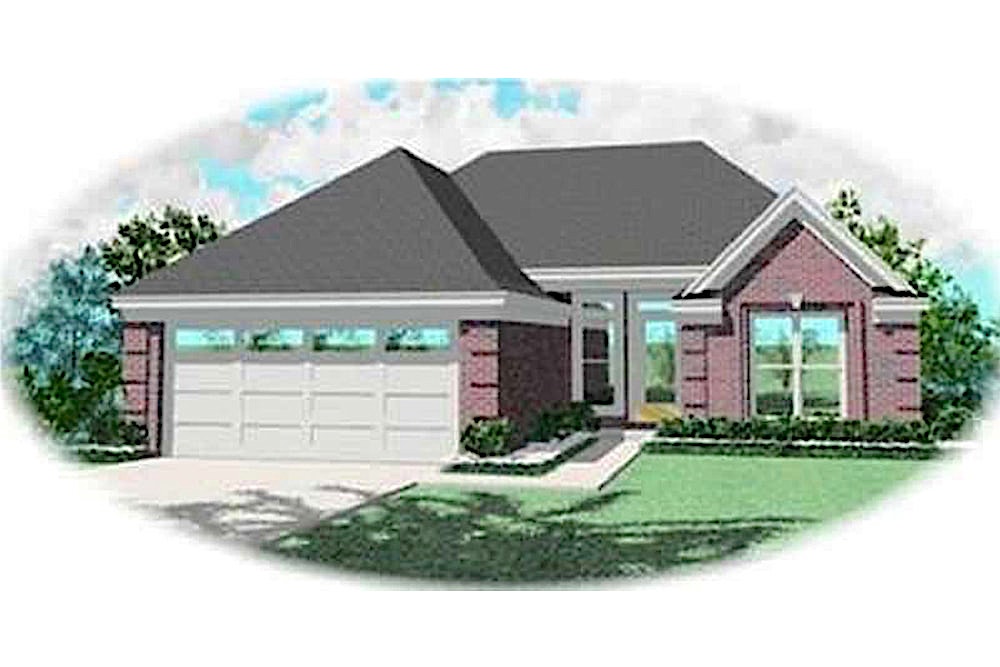 3-Bedroom, 1200 Sq Ft Contemporary Home Plan - 170-3299 - Main Exterior