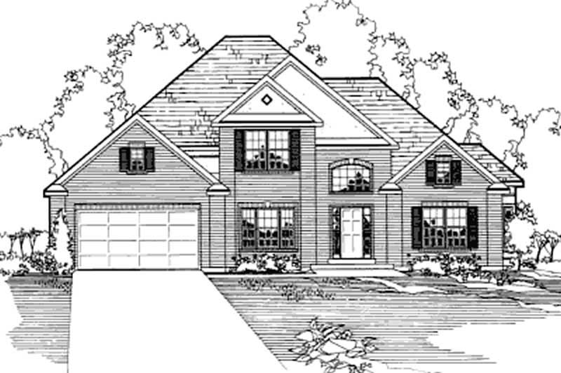 4-Bedroom, 2208 Sq Ft Contemporary House Plan - 172-1000 - Front Exterior