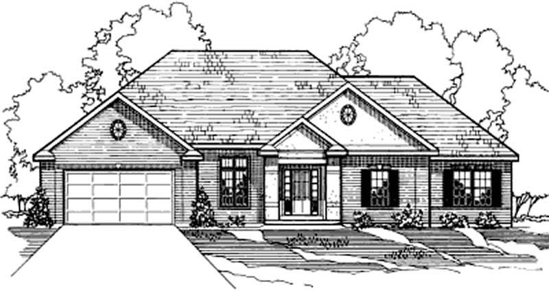 5-Bedroom, 1944 Sq Ft European House Plan - 172-1004 - Front Exterior