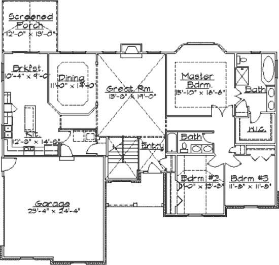 Main Level Floor Plan