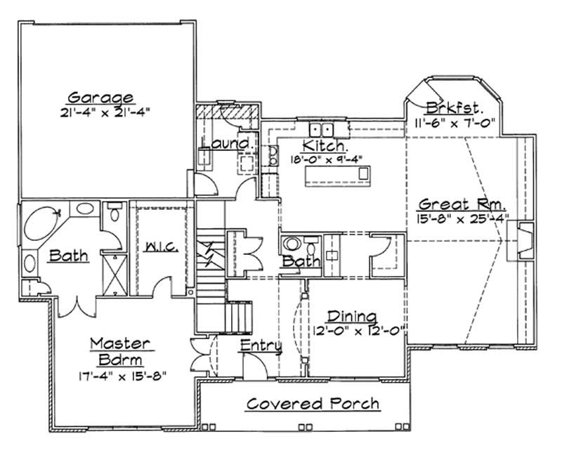 Main Level Floor Plan