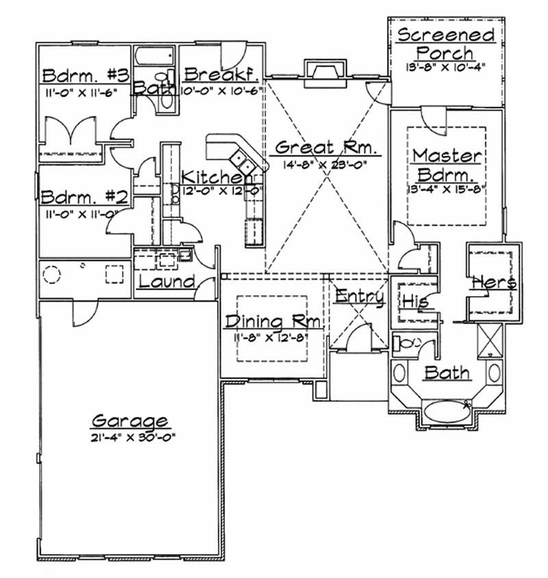 Main Level Floor Plan