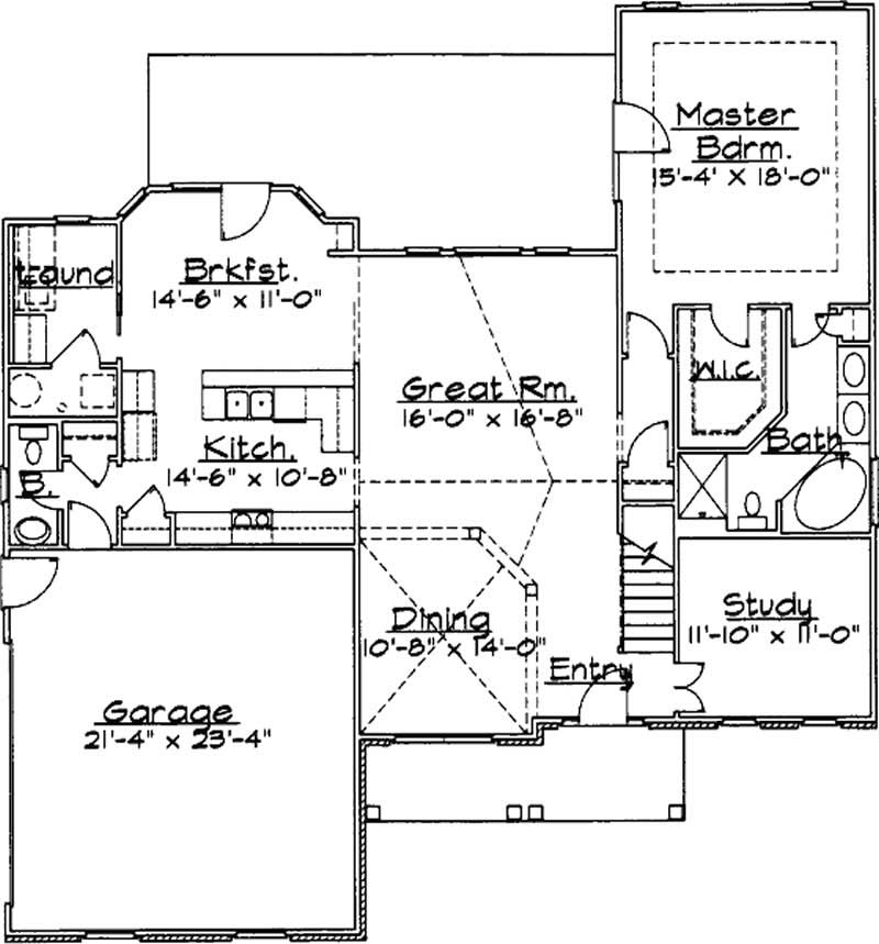 Main Level Floor Plan