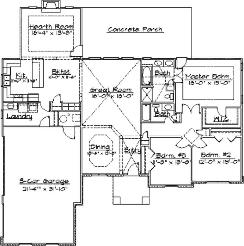 Main Level Floor Plan
