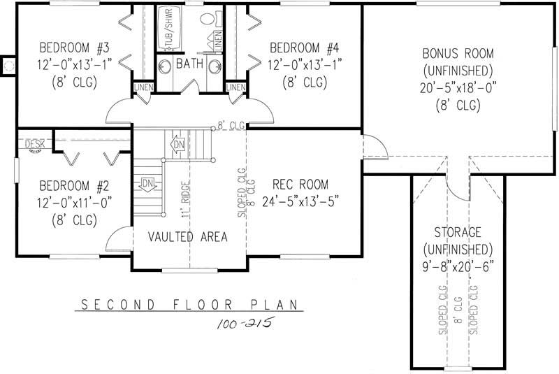 Upper Level Floor Plan