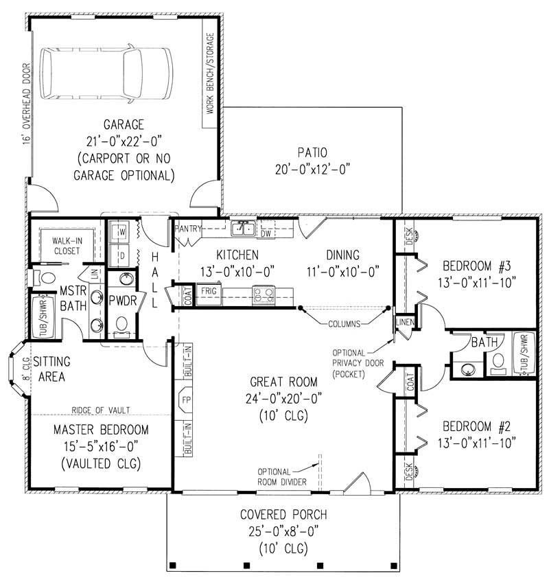 Main Level Floor Plan