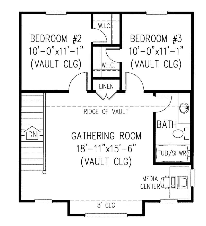 Second Level Floor Plan