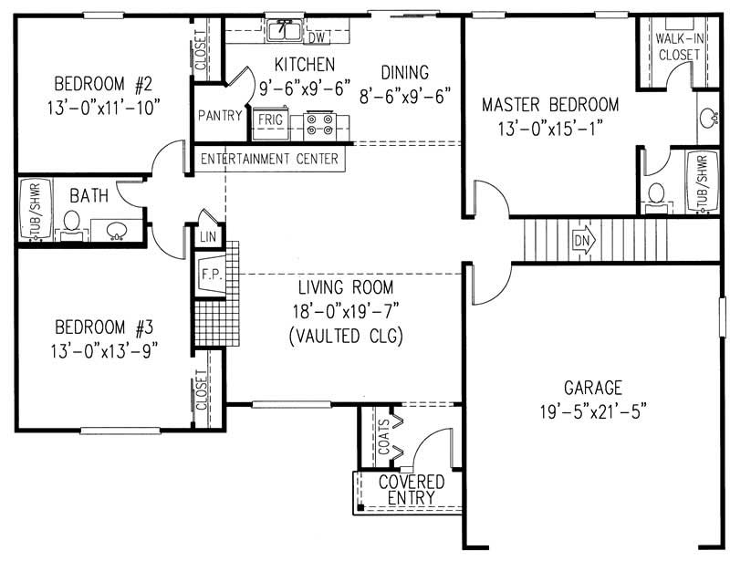 Main Level Floor Plan