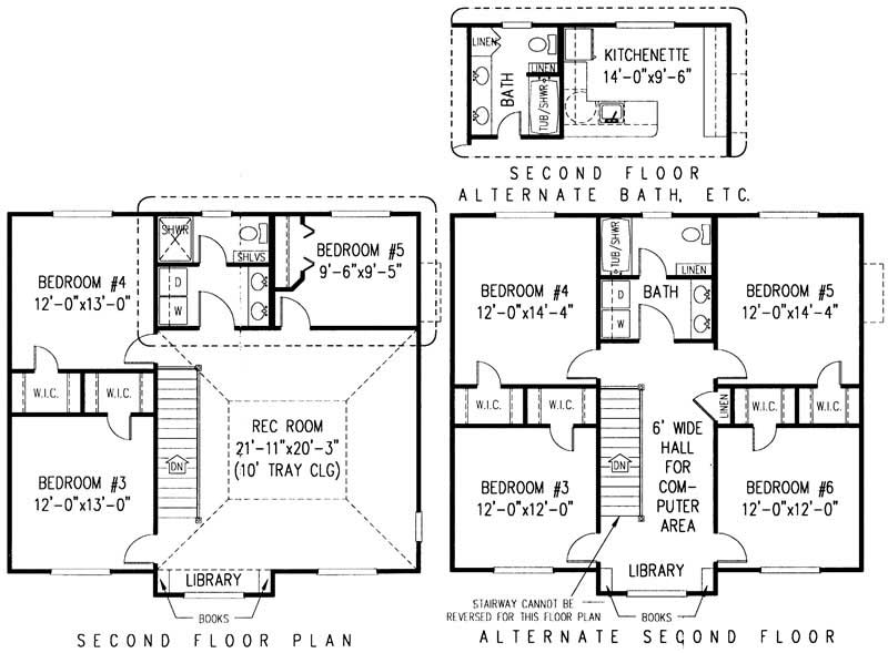 Second Level Floor Plan