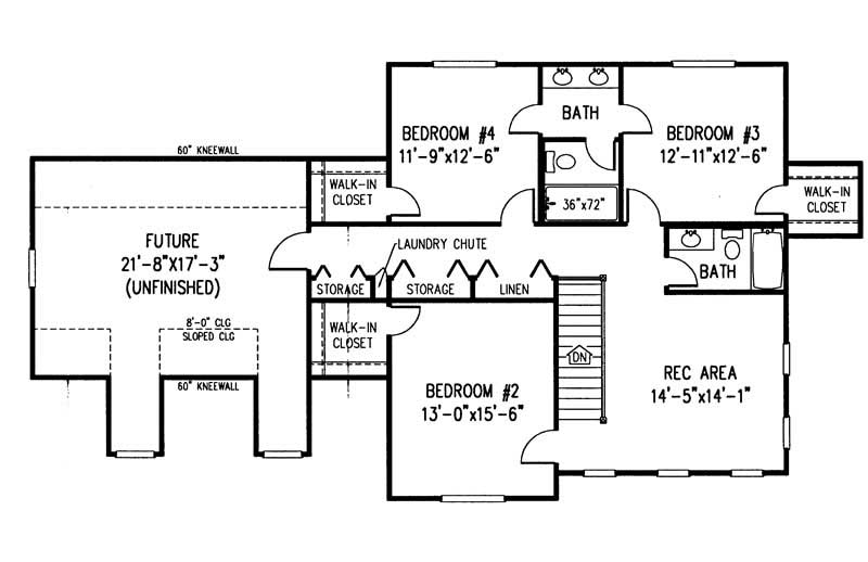 Second Level Floor Plan
