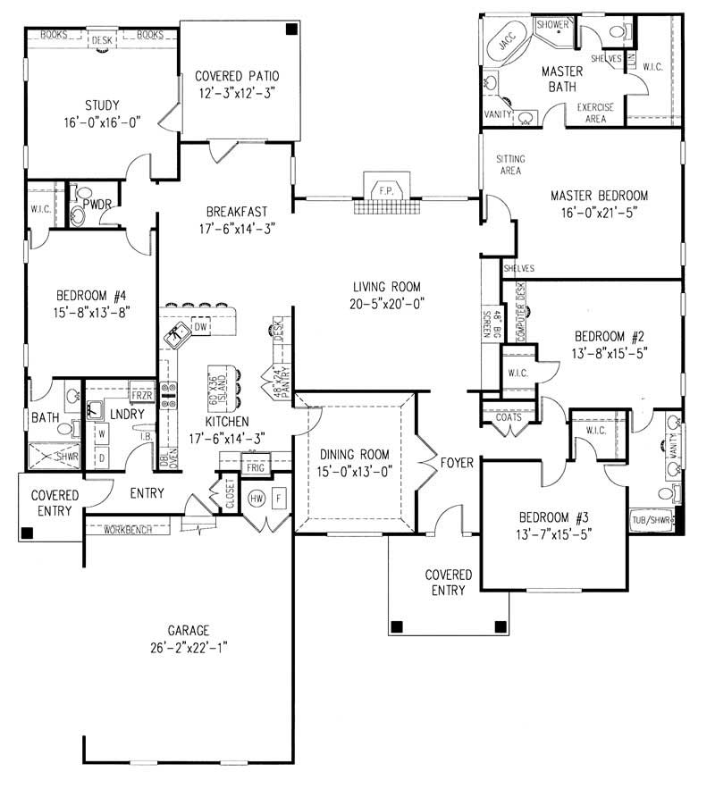 Main Level Floor Plan