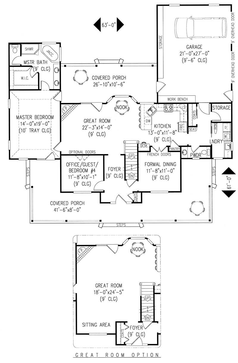Main Level Floor Plan