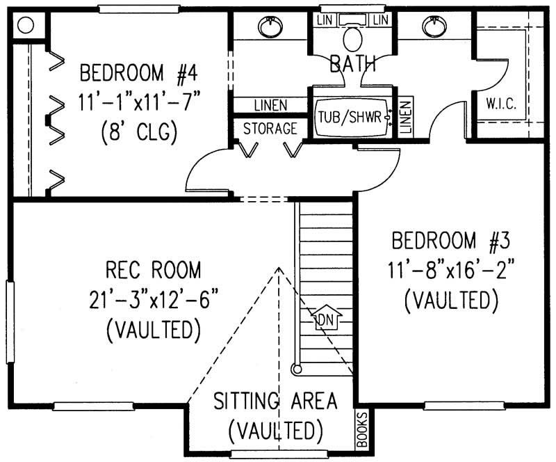 Second Level Floor Plan