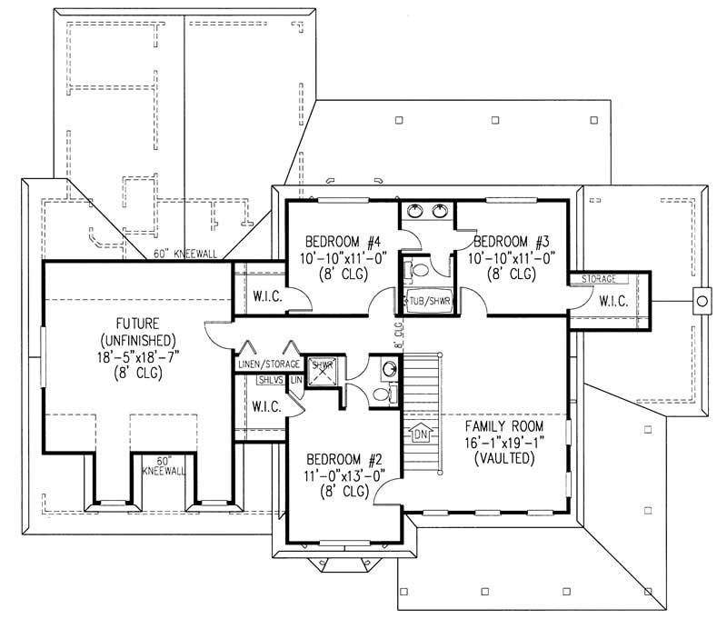 Second Level Floor Plan