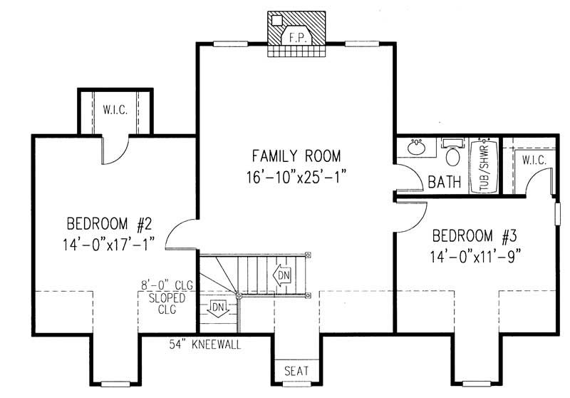Second Level Floor Plan