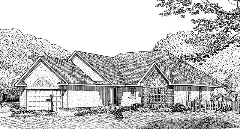 3-Bedroom, 1627 Sq Ft Contemporary Home Plan - 173-1042 - Main Exterior