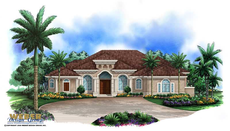 4-Bedroom, 3985 Sq Ft Coastal House Plan - 175-1038 - Front Exterior