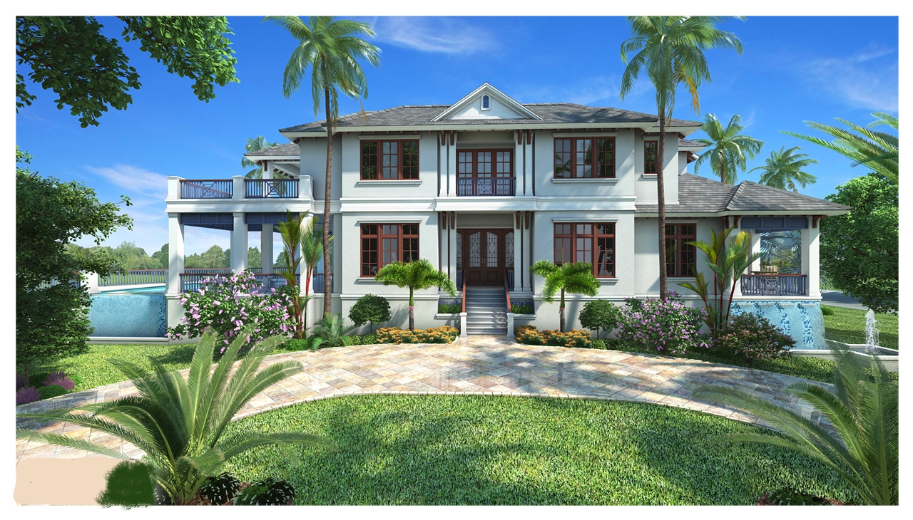 5-Bedroom, 6152 Sq Ft Luxury House Plan - 175-1101 - Front Exterior