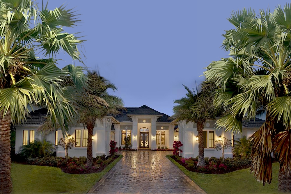 4-Bedroom, 4817 Sq Ft Coastal Style House - Plan - 175-1131 - Front Exterior