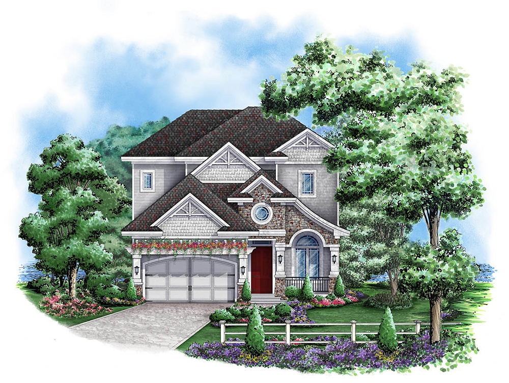 3-Bedroom, 3748 Sq Ft Country Home Plan - 175-1158 - Main Exterior
