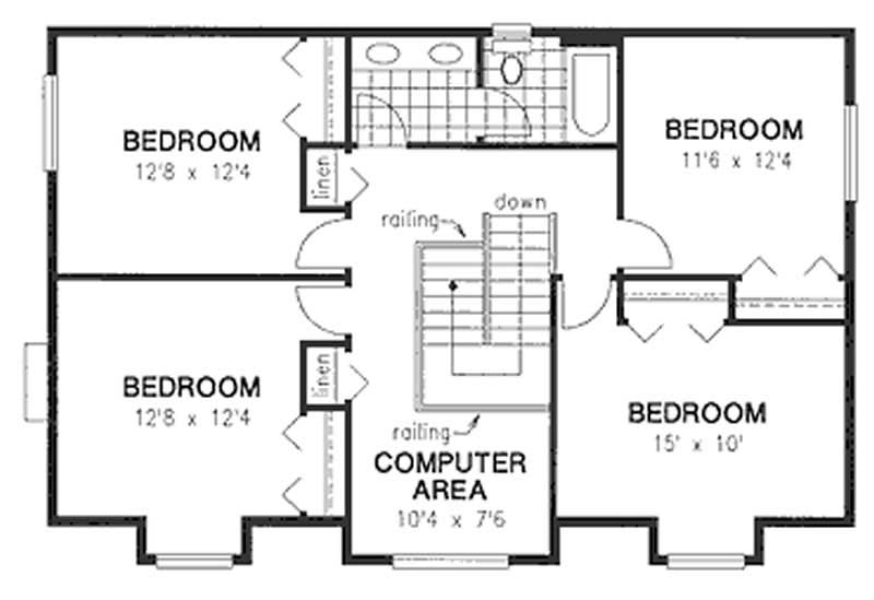 Upper Elevation Floor Plan