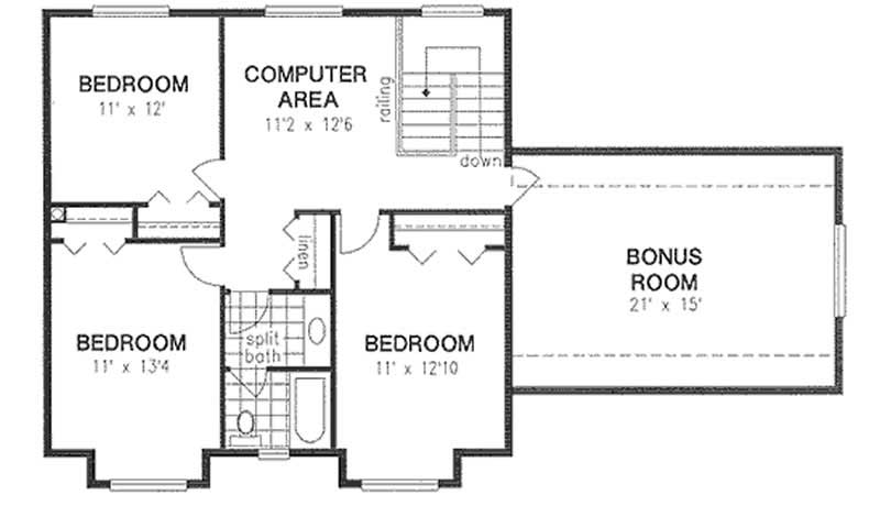 Upper Elevation Floor Plan